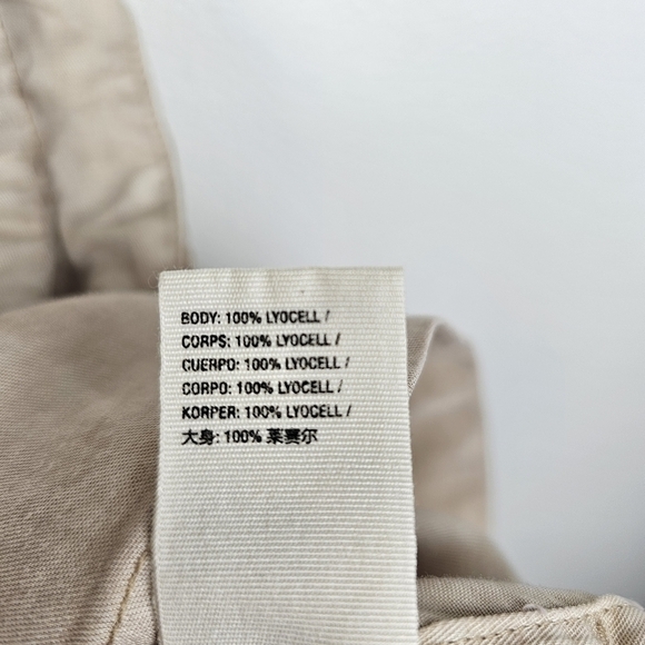 We The Free Neutral Tan Frayed Sleeveless Lagonlook Shirt - Picture 12 of 15